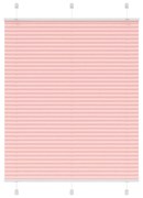 pliszírozott redőny rózsaszín 110x100cm szövetszélesség 109,4cm