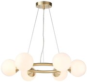 Endon 106390 - OTIS kábeles csillár 6xG9/3W/230V aranyszínű