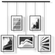 Fekete fém fali képkeret szett 5 db-os 79x43 cm Exhibit – Umbra