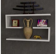 KÉSZLET 2x Fali polc JENIKA fehér