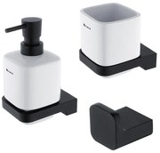 NIMCO MAC készlet-31K-T-90 -Szappan adagoló, fogkefe állvány és fali kampó MAYA