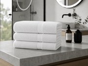 CLARYSSE ELEGANCE kéztörlő 60x110 cm fehér, 100% pamut