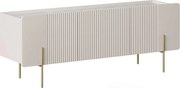 Malmi TV-szekrény 150 cm - kasmír / crema bianca / arany lábak
