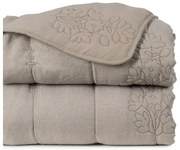 Szürkésbarna steppelt ágytakaró 240x260 cm – Ixia