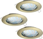 Eglo 94238 - 3 darabos LED beépíthető mennyezeti lámpatest PENETO 3xGU10-LED/3W/230V