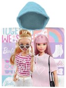 Barbie Together strand törölköző poncsó 60x120 cm