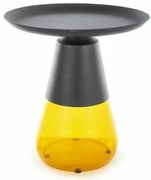 Carini dohányzóasztal, fekete / narancs