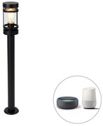 Okos kültéri lámpa fekete 80 cm IP44 Wi-Fi-vel ST64 - Gleam