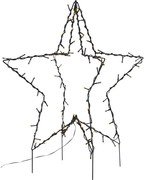 Fekete karácsonyi fénydekoráció Foldy - Star Trading