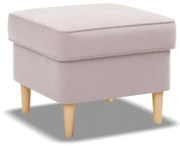 Uszak lábtartó, bársony, rózsaszín