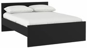 Fekete franciaágy 160x200 cm Naia – Tvilum