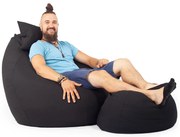 Fekete ALL IN XXL Babzsákfotel Garnitúra