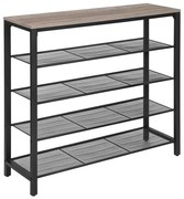 Cipőtároló DAVOR, szürke/fekete