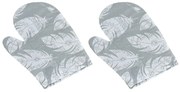 Bellatex Madártoll edényyfogó szürke, 28 x 18 cm, 2 db