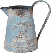 Kék fém dekorációs öntözőkanna patinával My Garden 2000 ml
