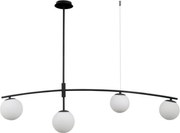 Italux glamour modern függeszték senai fehér fekete itxpnd-31322-4a-sb