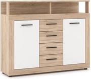 BLAGO MIDI B komód 119,5 cm sonoma tölgy/fehér
