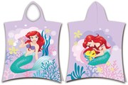 Disney Hercegnők Ariel Pink törölköző poncsó 50x115 cm