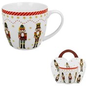 Karácsonyi porcelán bögre diótörős díszcsomagolásban Christmas Nutcracker