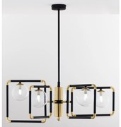 Jupiter 1985 - Csillár rúdon IBRA 5xG9/10W/230V fekete/arany