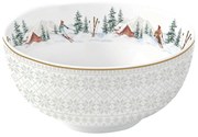 Karácsonyi Porcelán Tálka Chalet - 12 cm