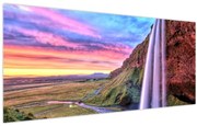 Kép - Seljalandsfoss vízesés (120x50 cm)