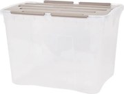 Tárolódoboz Nagy Átlátszó Fedéllel Kék Szürke Zöld 42L Dragon