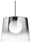 Ideal Lux - LED Csillár zsinóron FADE 1xG9/3W/230V átm. 27,3 cm szürke/füstös