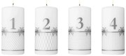 Adventi gyertyák 2025 ezüst, 4 db - Georg Jensen