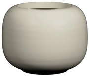 Gömb Alacsony virágcserép, selymes fehér, többféle méretben - Pottery Pots méret: XS - ⌀ 34,6, óra. 26,1 cm