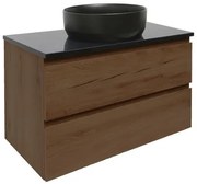 Fürdőszobaszekrény technistone SAT B-Way 99x30x45 cm matt dió BWAY100NUTTKFürdőszobaszekrény technistone SAT B-Way