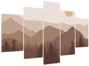 Kép - Barna hegyek N⁰1 (150x105 cm)