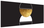 Kép - Absztrakció arany és fekete N⁰2 (120x50 cm)
