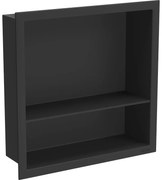 Mexen X-Wall-R falisín polc peremmel és polccal 30 x 30 cm, fekete - 1970303010S