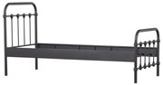Fekete egyszemélyes ágy ágyráccsal 90x200 cm Moos – WOOOD