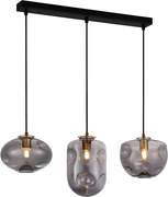 Italux modern függeszték hatella fekete füstös réz itxpnd-112038-3brosg