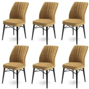 Flex Cappuccino and Black étkezőszék szett, 6 db