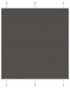 pliszírozott redőny fekete 115x100 cm szövetszélesség 114,4 cm