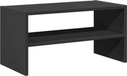 vidaXL cipőtartó állvány egymásra rakható fekete tölgy 60x30x30,5 cm