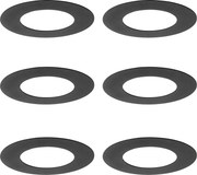 6 darabos fekete távtartó készlet süllyesztett spotlámpákhoz 7,5 - 13 cm - Spacer