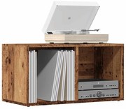 LP antik fa színű szerelt fa tárolódoboz 69,5 x 34 x 36 cm