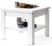 Fehér LIA kihúzható konferencia/étkezőasztal polccal