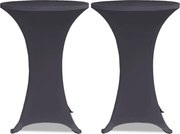 vidaXL 2 db antracitszürke nyújtható asztalterítő 60 cm