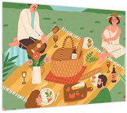 Üveg kép - Nyári szerelem (70x50 cm)