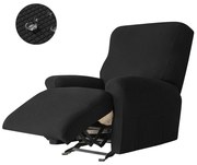 Relax Fotel Huzat (enyhén vízlepergető, 1 üléses, fekete, rugalmas)