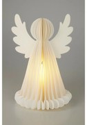Világító karácsonyi dekoráció Angyal, 28 cm, 6LED, elemes, időzítővel