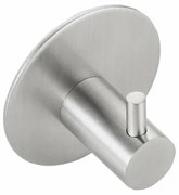 SAPHO 32201 öntapadó kampó, kerek, csiszoltrozsdamentes acél