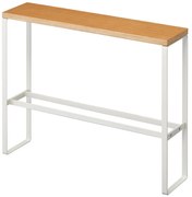 Fehér-natúr színű fém papucstartó állvány Tower – YAMAZAKI