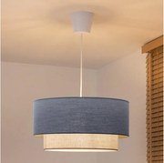 Brilagi - LED függőlámpa zsinóron BOHO ECO 1xE27/10W/230V Ø 40 cm kék/krémszínű