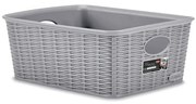 STEFANPLAST Tárolókosár Elegance M High, szürke
